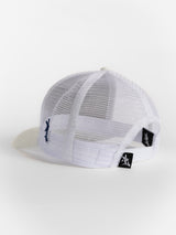 White Suede Mesh Eagles Script GATA Tail Hat