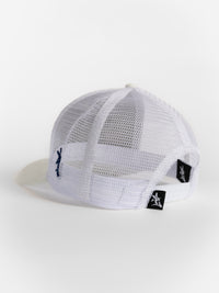 White Suede Mesh Eagles Script GATA Tail Hat