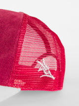 Pink Suede Mesh White Eagles Script Hat