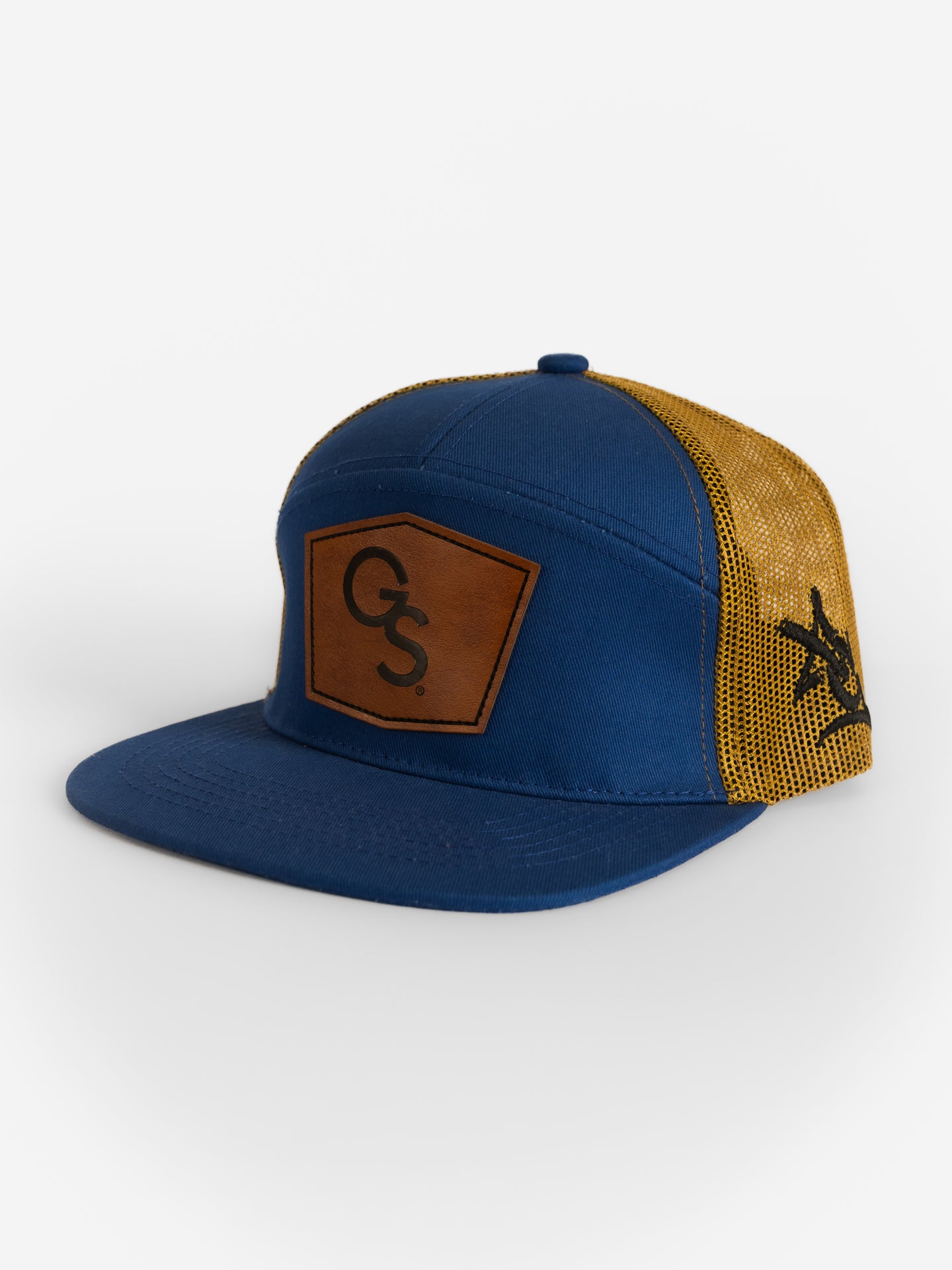 Blue GSU Leather Patch 'GS' Hat