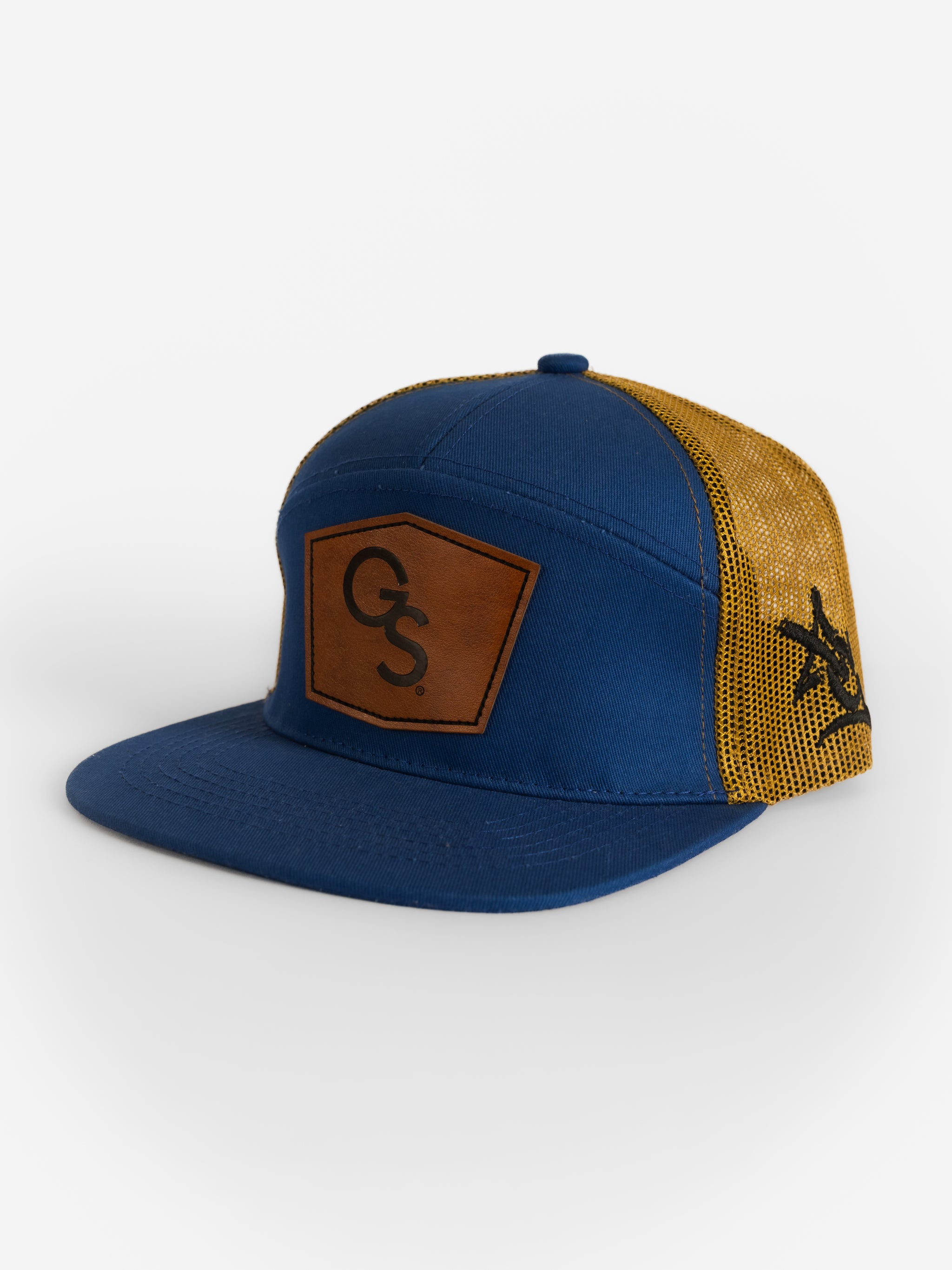 Blue GSU Leather Patch 'GS' Hat