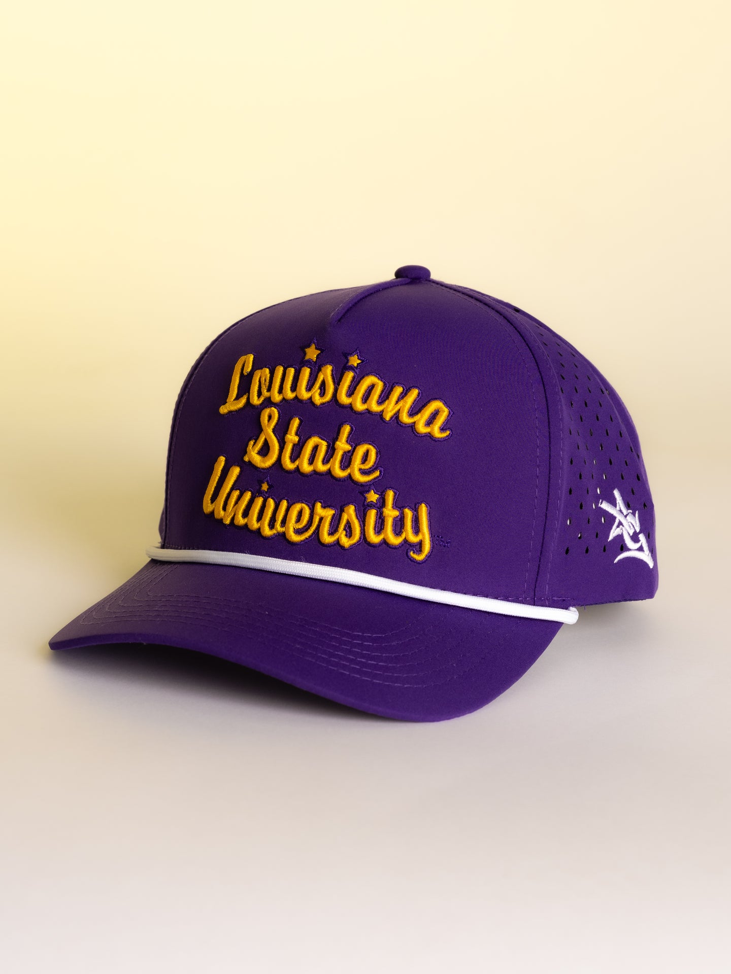 Purple LSU Script Hat
