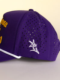 Purple LSU Script Hat