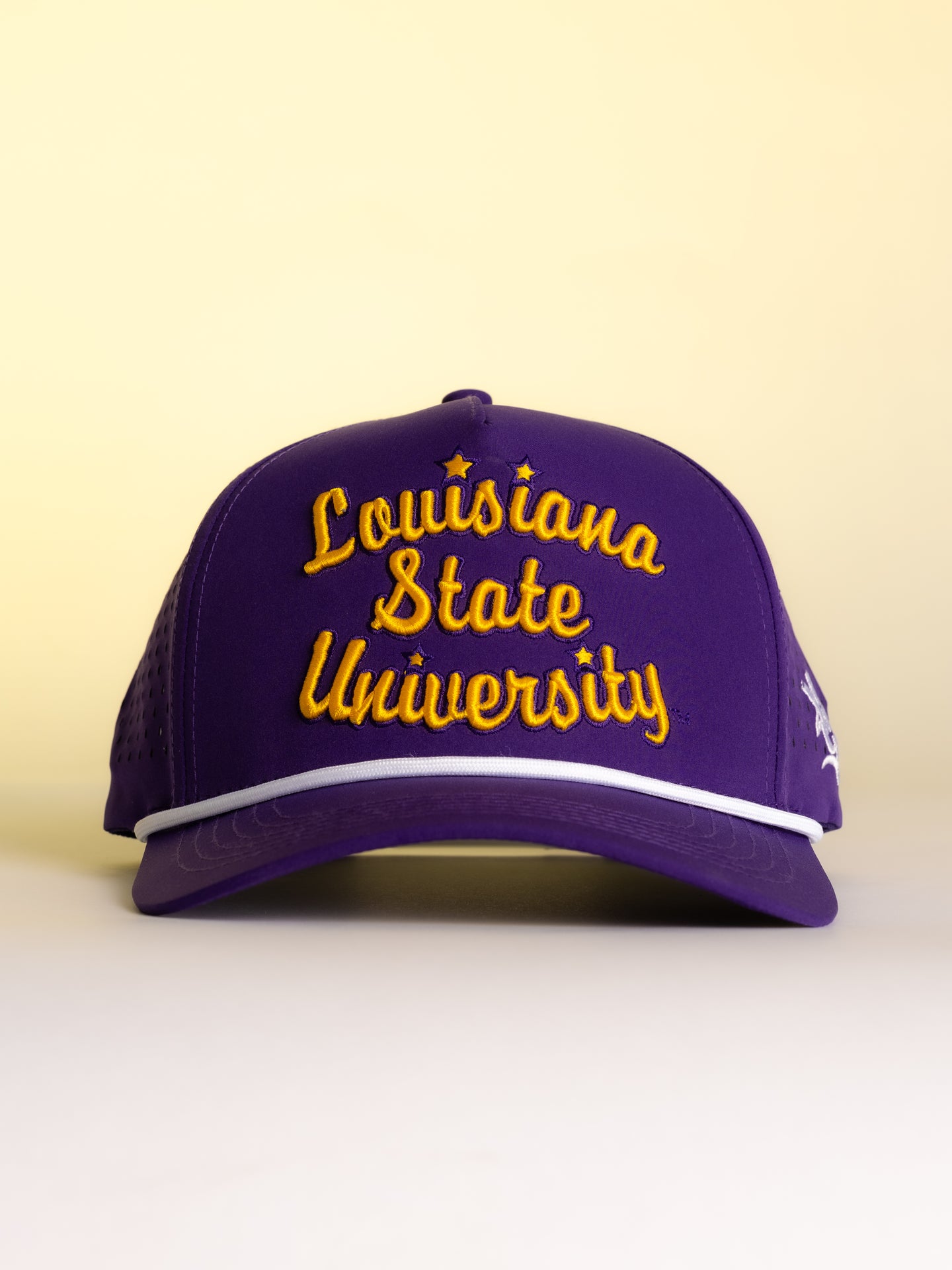 Purple LSU Script Hat