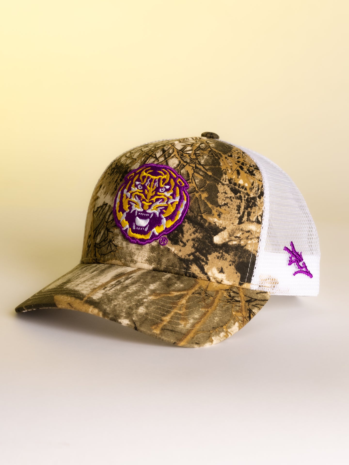 Camo LSU Tiger Head Mesh Back Hat