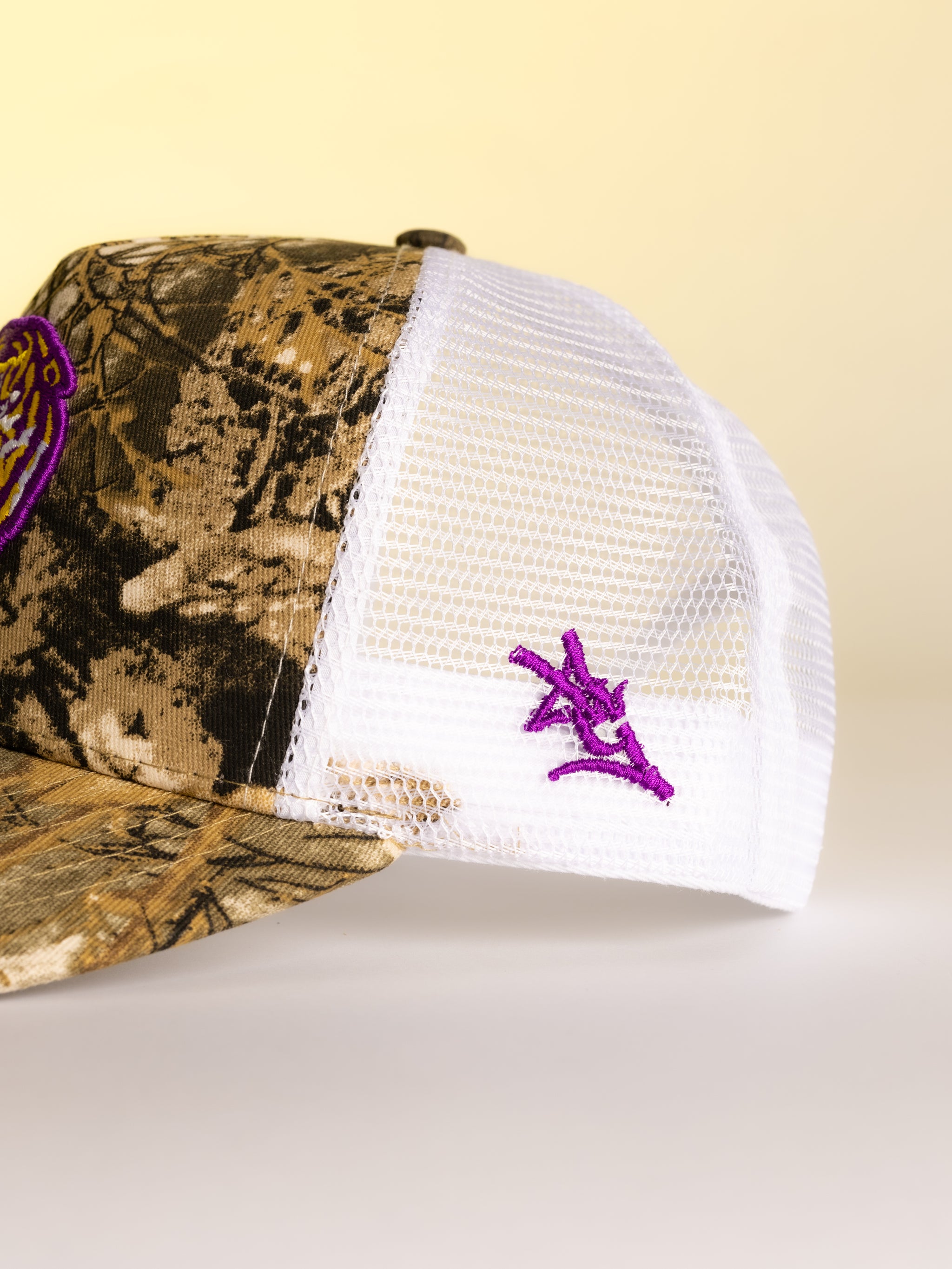 Camo LSU Tiger Head Mesh Back Hat