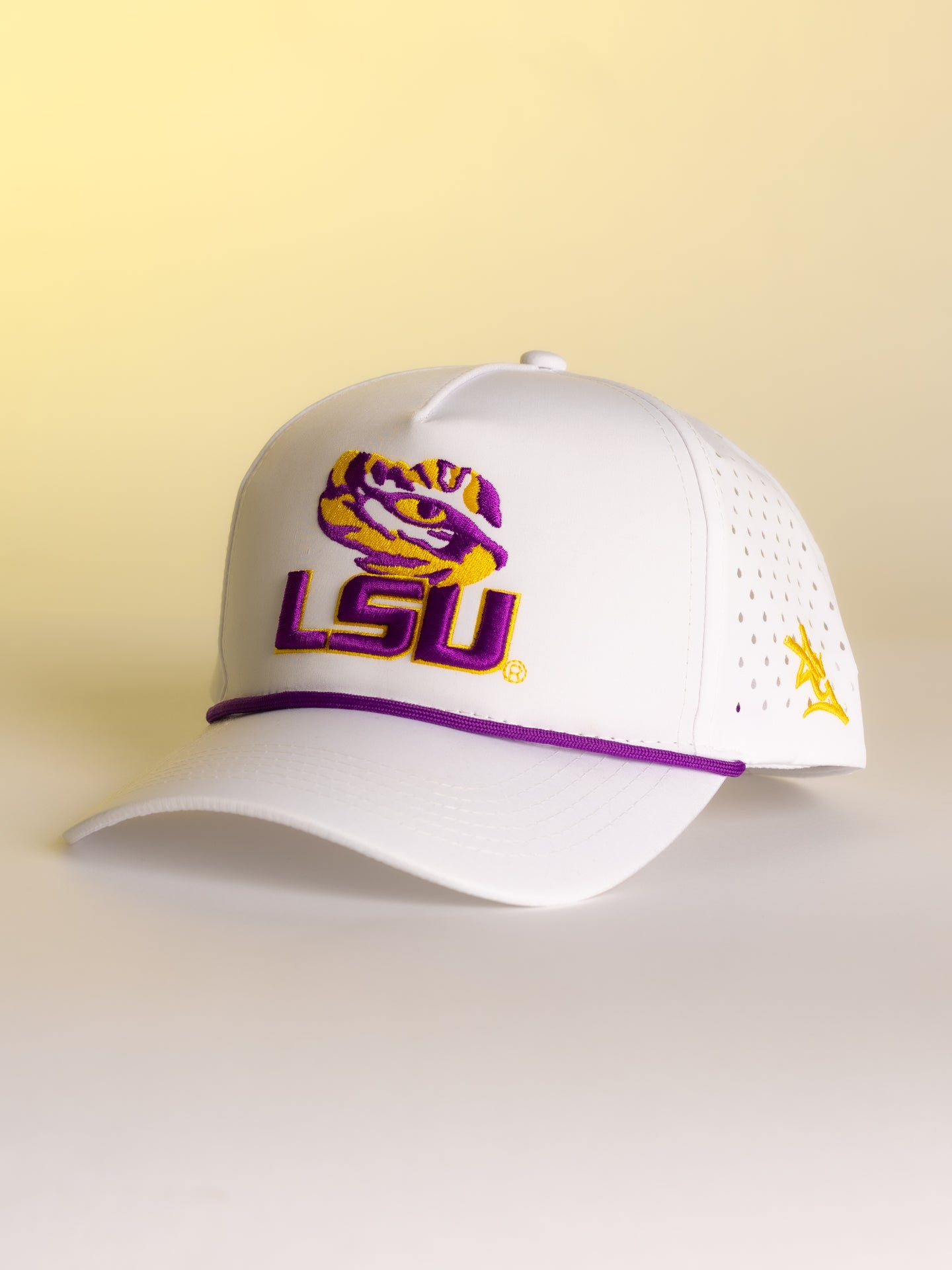 White LSU Tiger Eye Hat