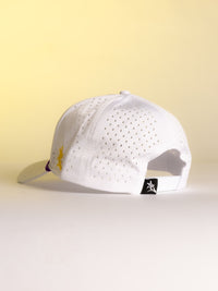 White LSU Retro Mike Hat