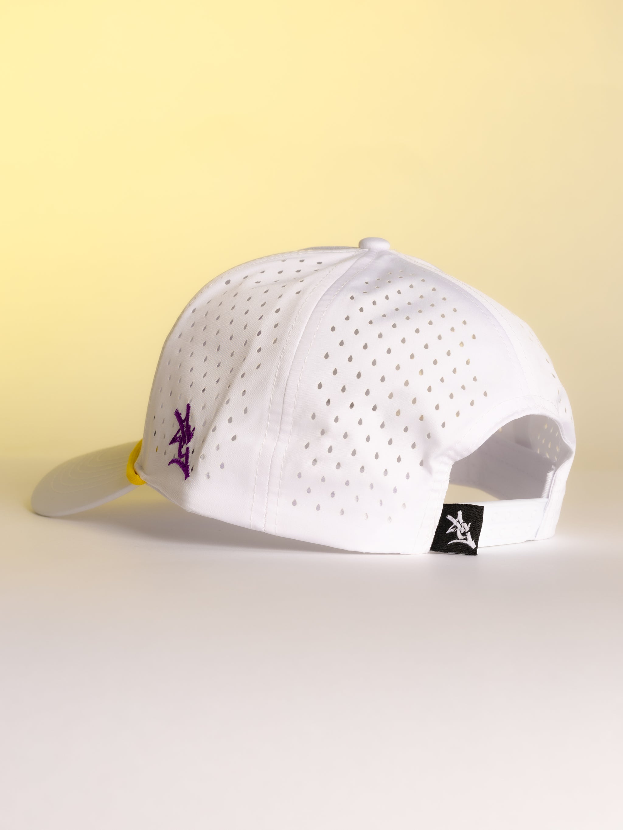 White LSU Tigers Block Hat