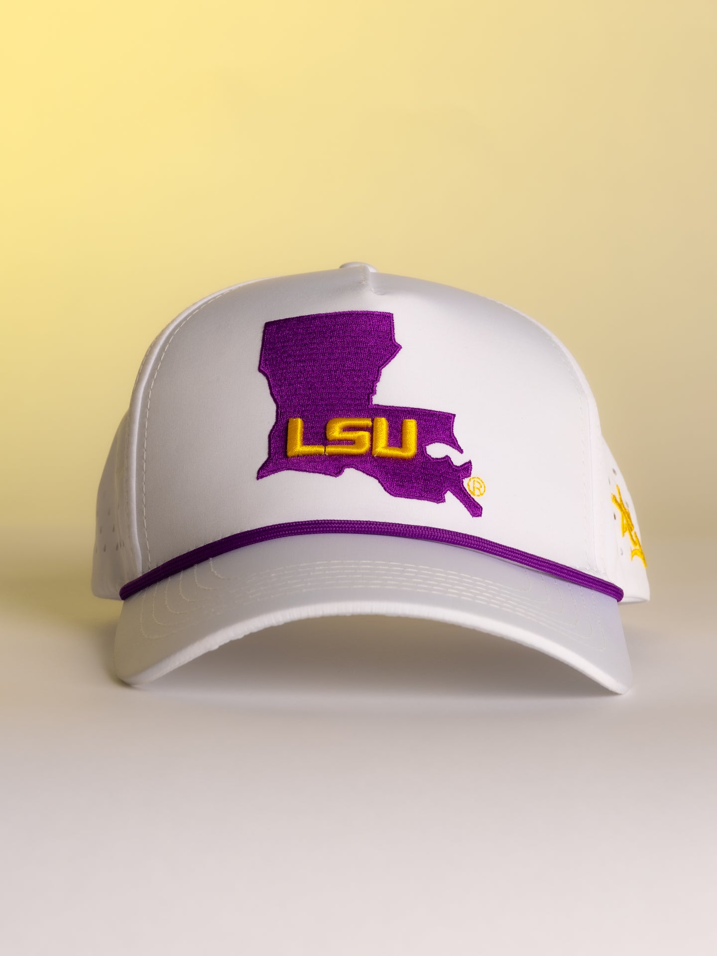 White LSU State Hat