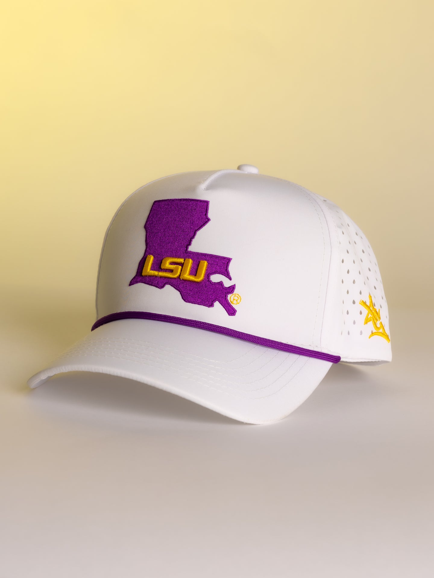 White LSU State Hat