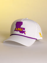 White LSU State Hat