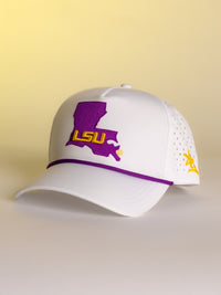 White LSU State Hat