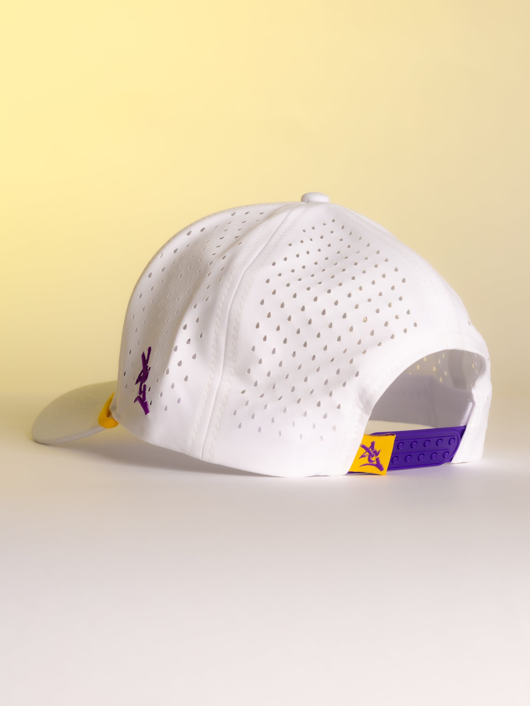 White LSU Flipped Tiger Hat