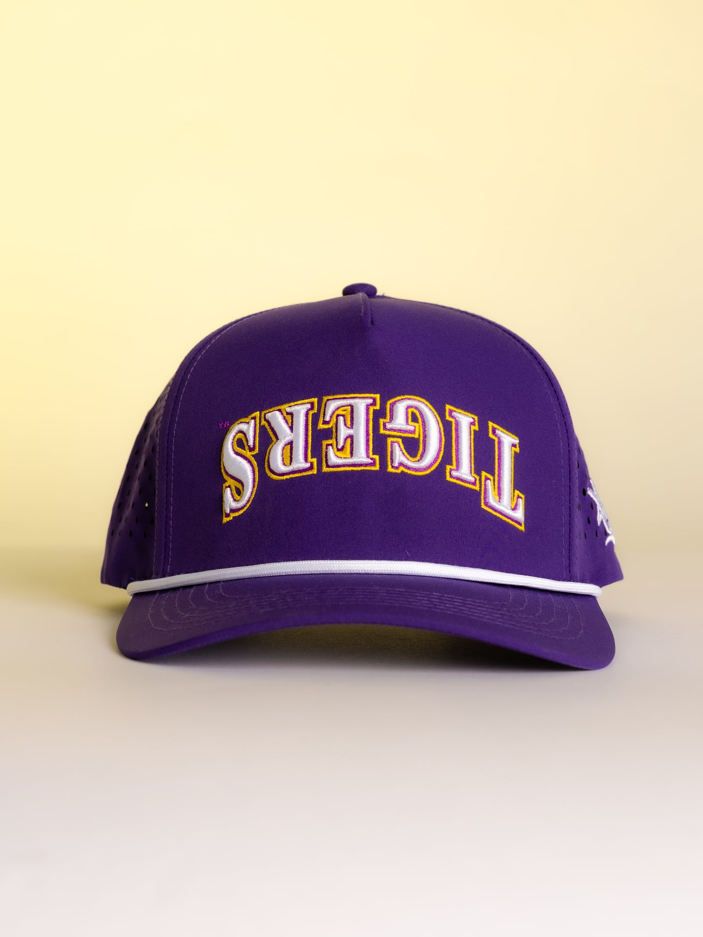 Purple LSU Flipped Tiger Hat