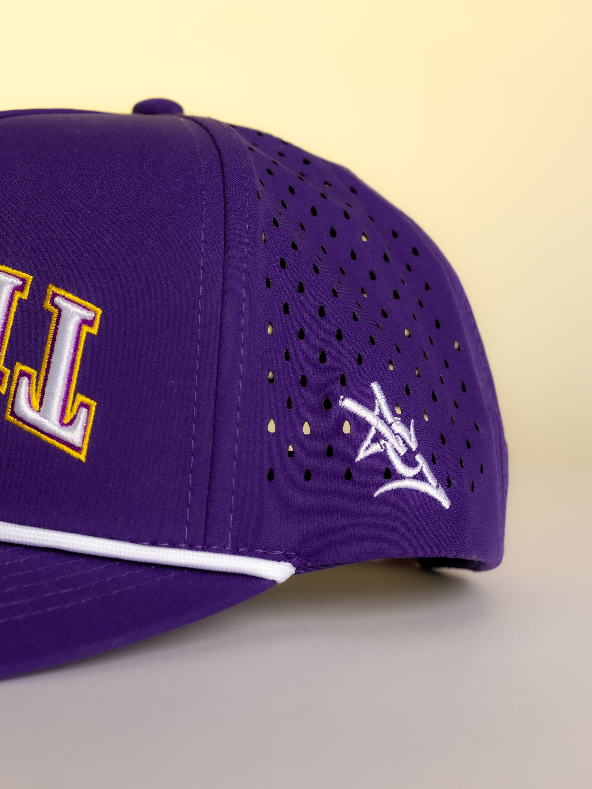 Purple LSU Flipped Tiger Hat