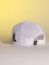 White LSU Leather Patch Hat