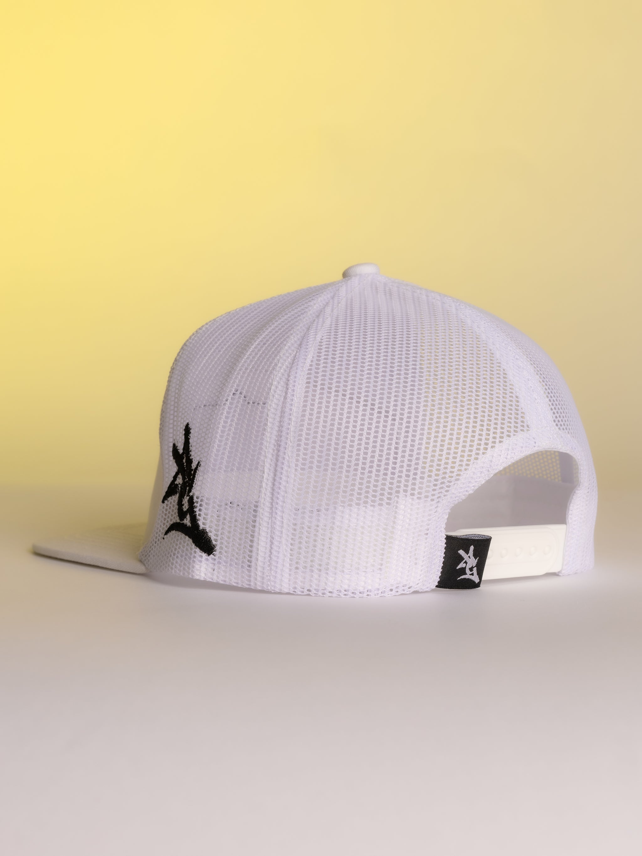 White LSU Leather Patch Hat
