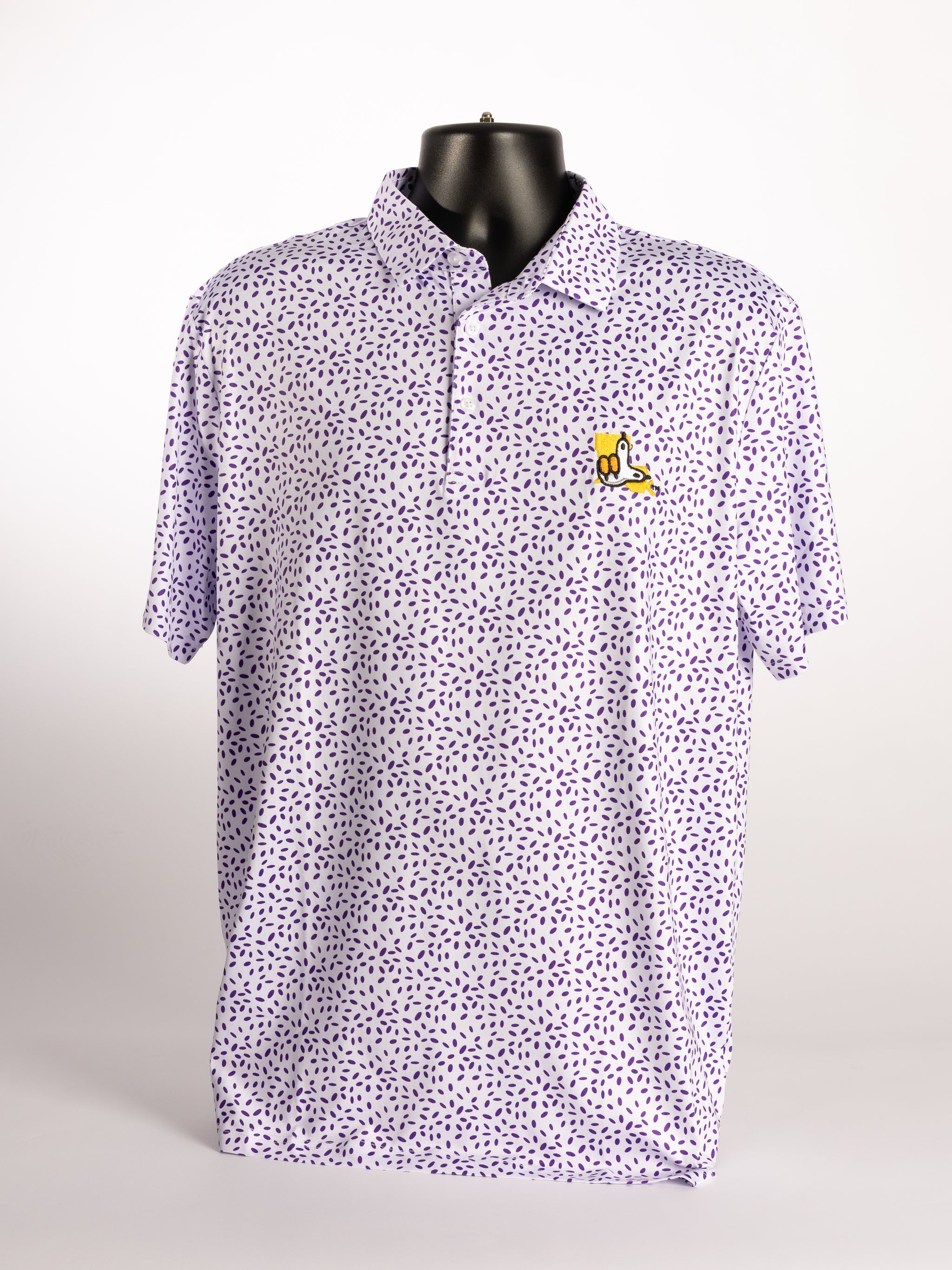 Splatter LSU Paw Polo
