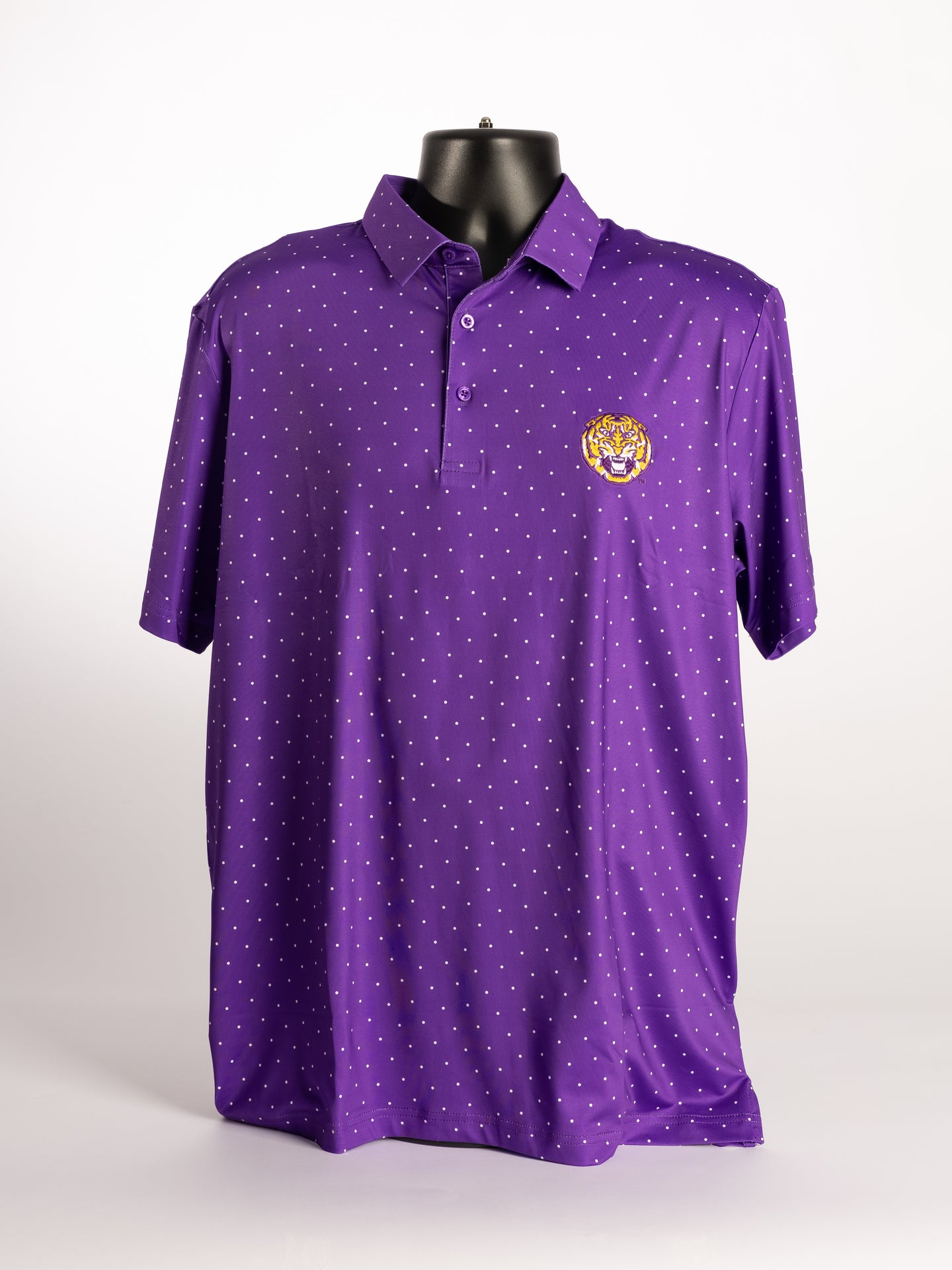 Polka Dot LSU Polo