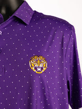 Polka Dot LSU Polo