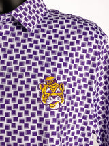 Checkered Vintage Mike LSU Polo