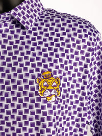 Checkered Vintage Mike LSU Polo