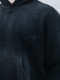 Black Acid Wash Hoodie