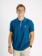Dark Blue Knit GS Golf Shirt