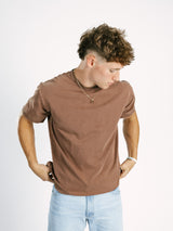 Brown Acid Wash Tee