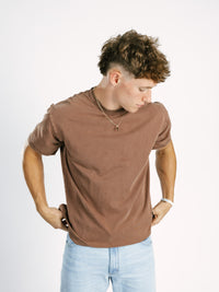 Brown Acid Wash Tee