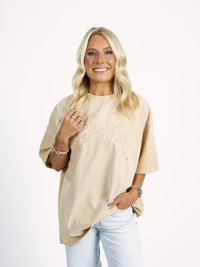 Gold Embroidered GATA Tee