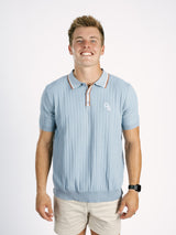 Light Blue Knit GS Golf Shirt