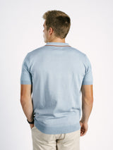 Light Blue Knit GS Golf Shirt