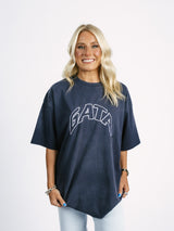Navy Embroidered GATA Tee