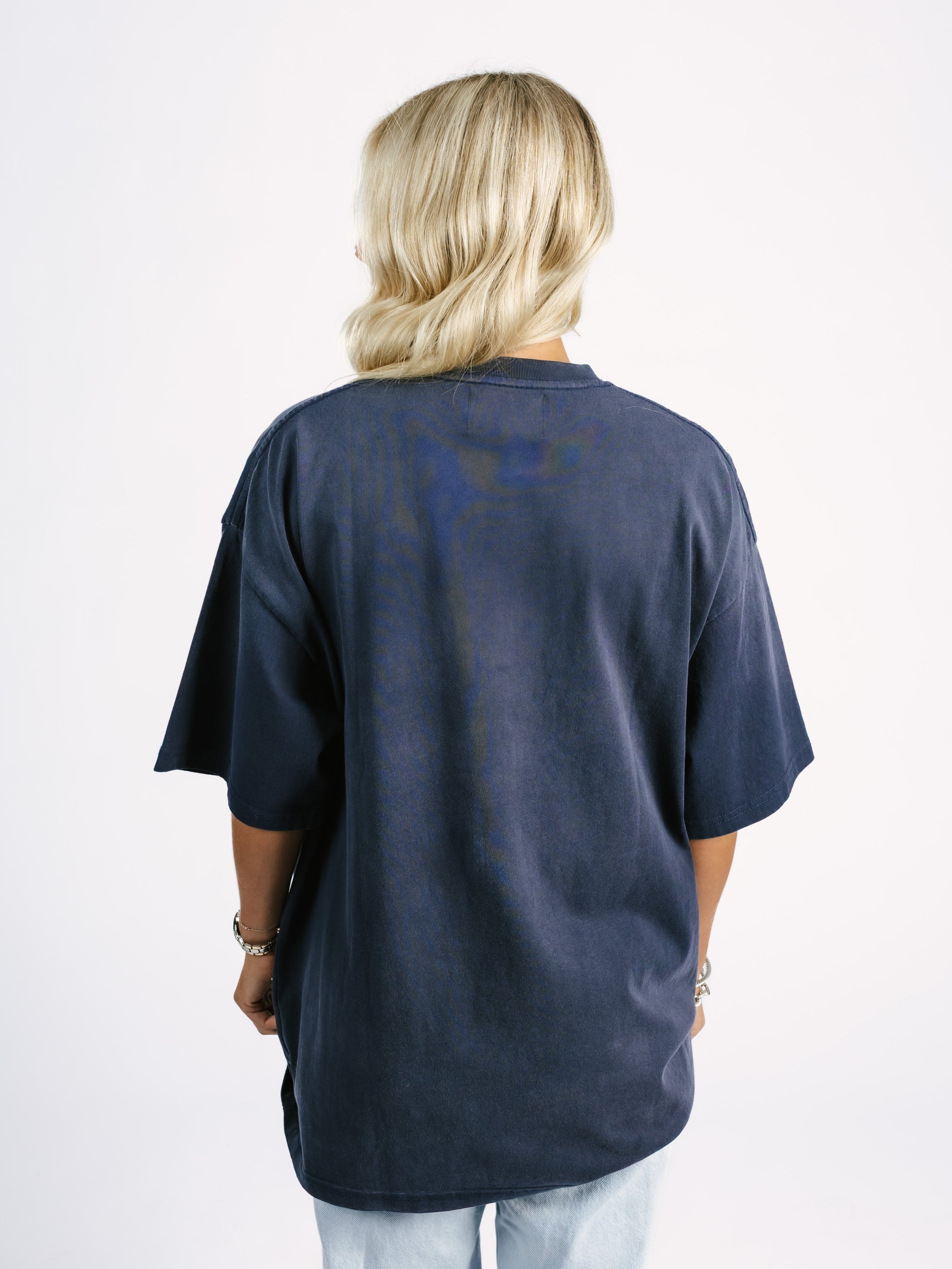 Navy Embroidered GATA Tee