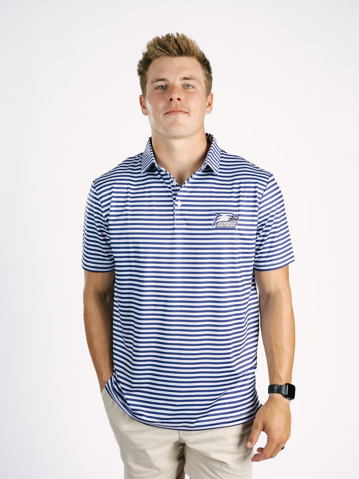 Striped Eagle Head Polo