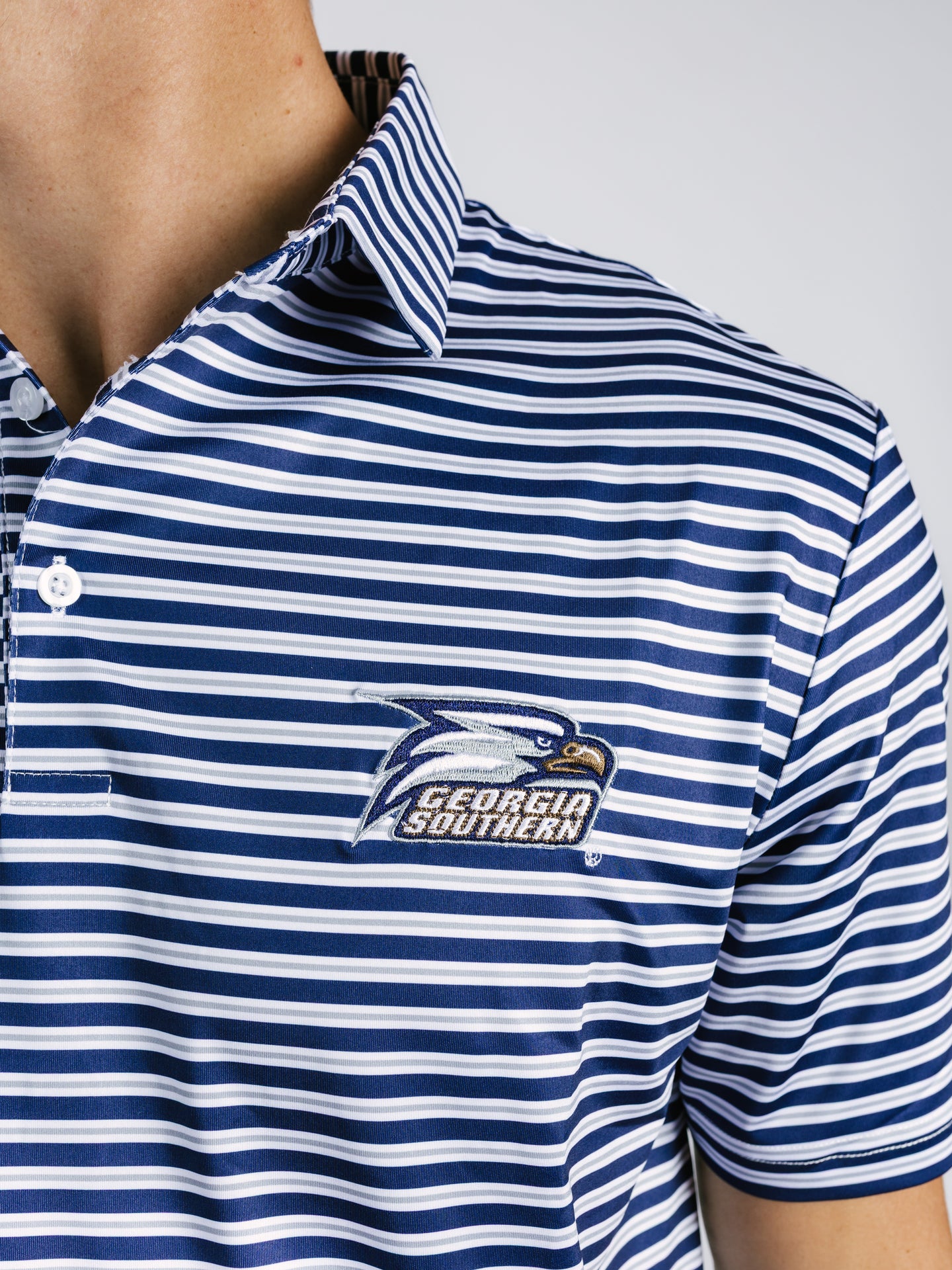 Striped Eagle Head Polo