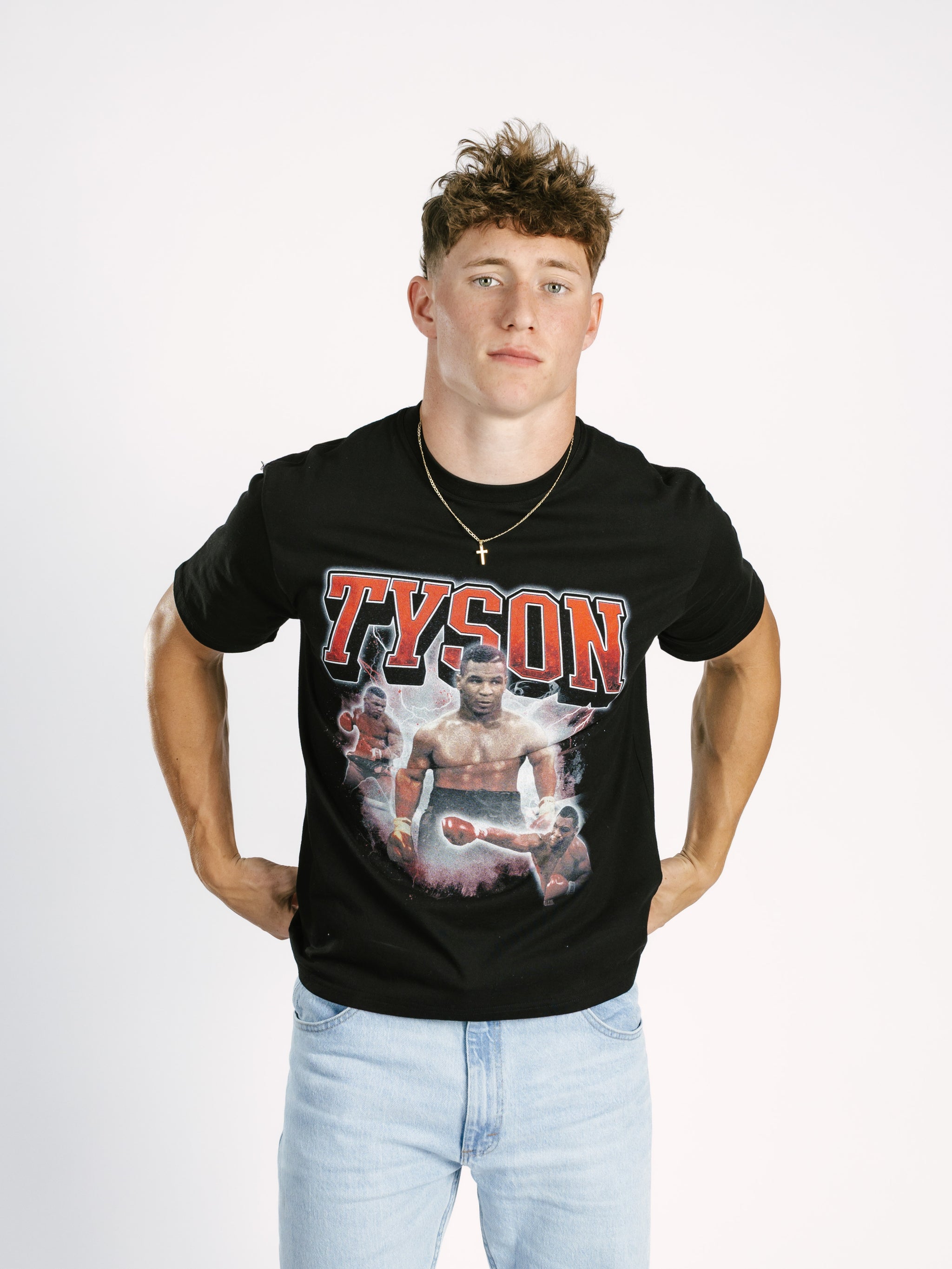 Black 'Tyson' Boxy Tee