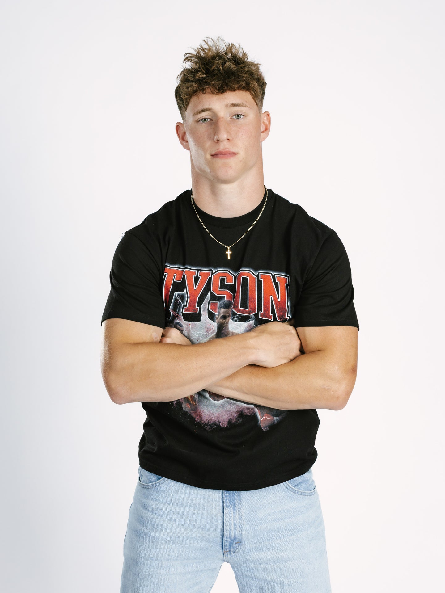 Black 'Tyson' Boxy Tee