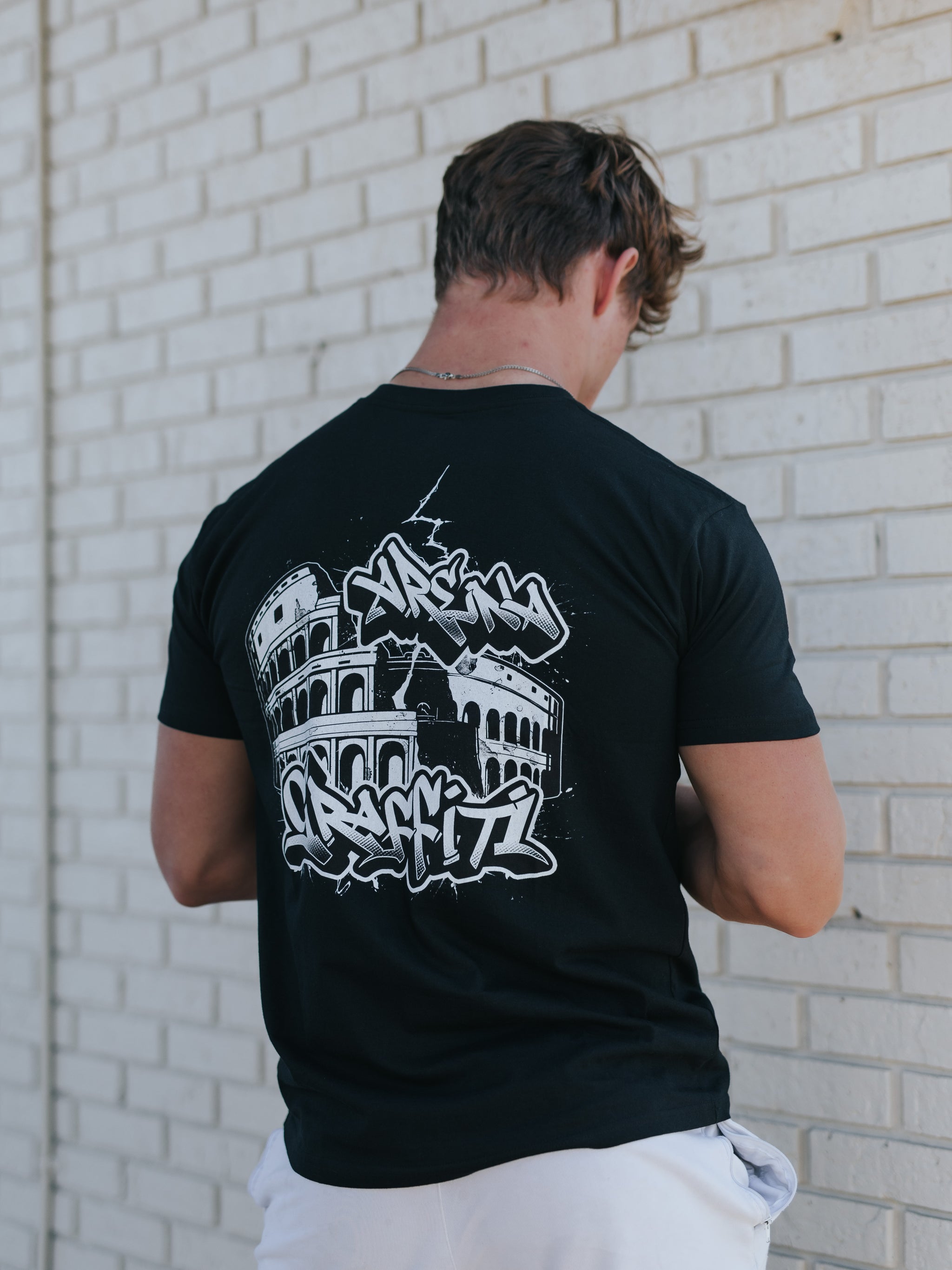 Black & White Arena Graffiti Tee
