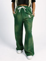 Green Acid Wash Sweatpants