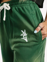 Green Acid Wash Sweatpants