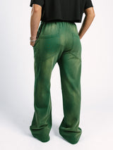 Green Acid Wash Sweatpants