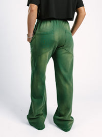 Green Acid Wash Sweatpants