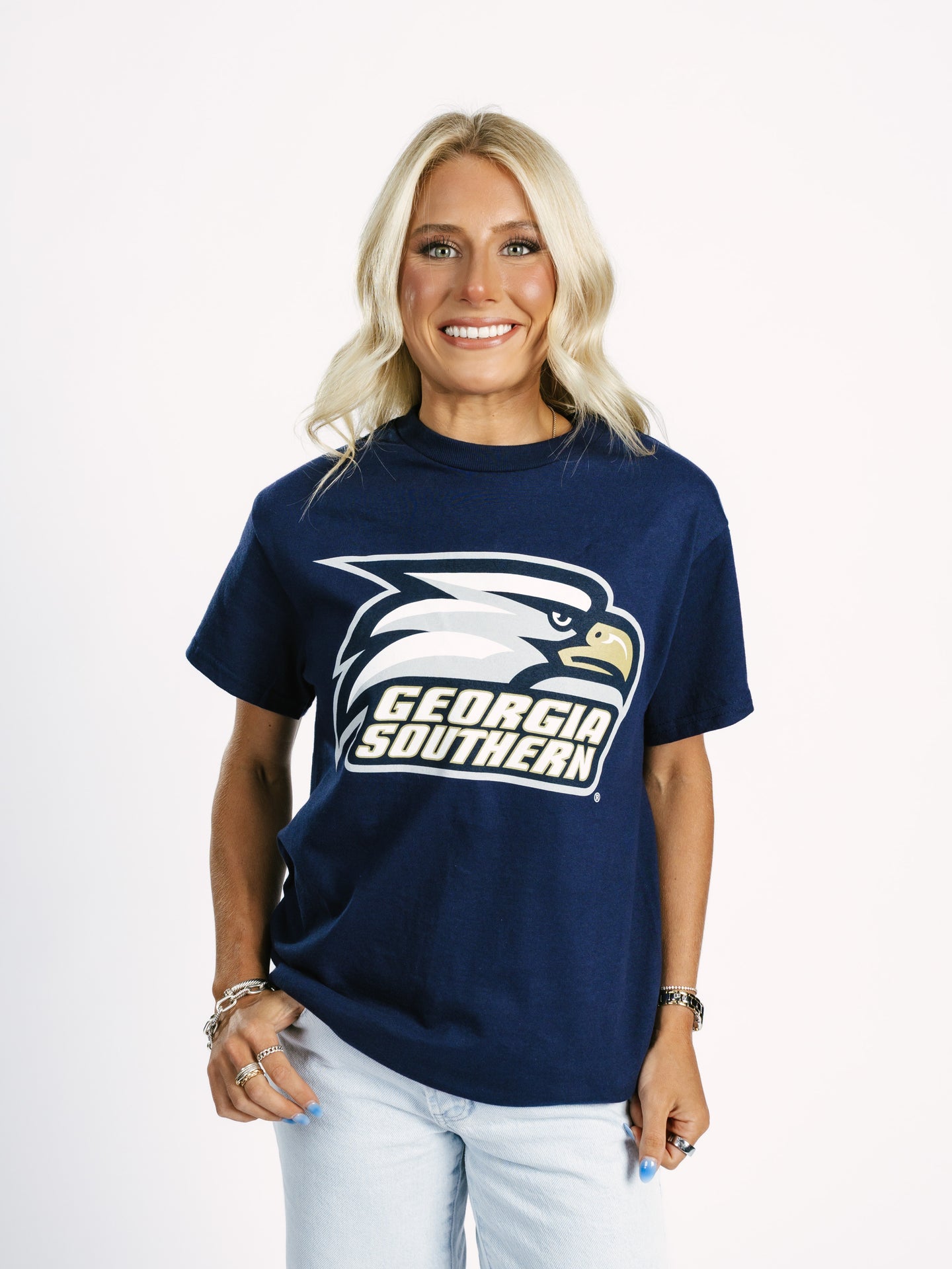 Navy Eagle Head Tee