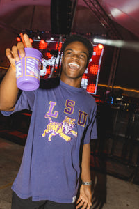 Acid Wash LSU Embroidered Tee