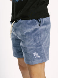 Blue Corduroy Shorts