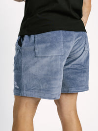 Blue Corduroy Shorts