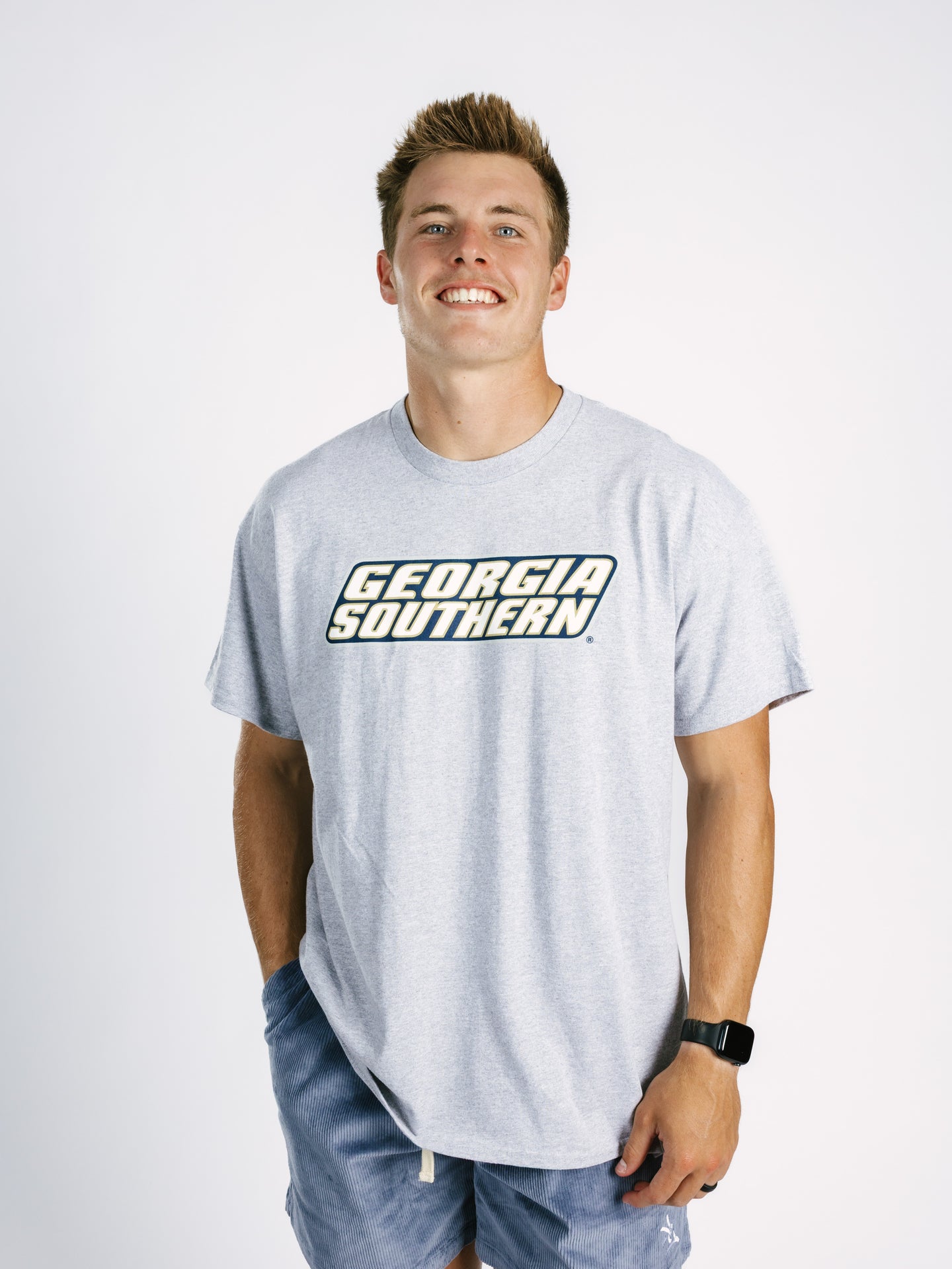 Grey Georgia Southern Tee